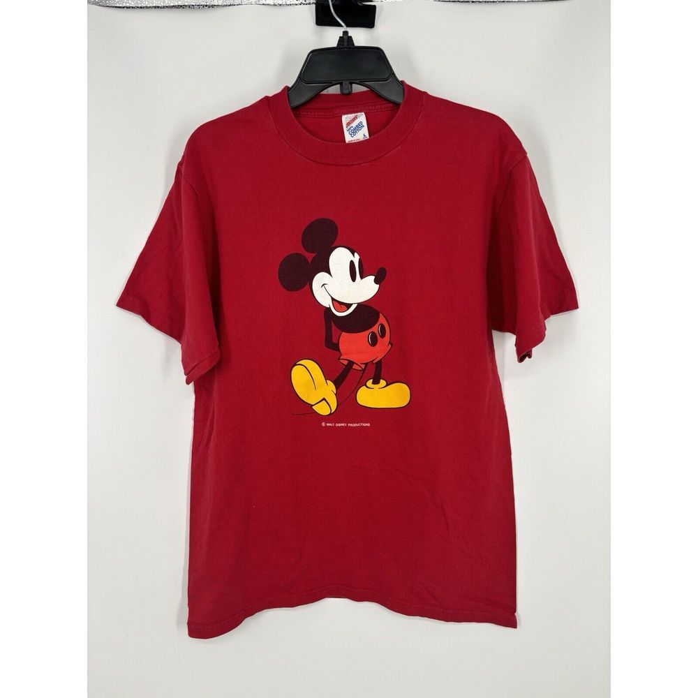 Vintage Mickey Mouse Single Stitch Made In USA‎ Graphic Tee 90s Jerseys Large